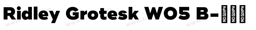 Ridley Grotesk W05 B字体转换 Ridley Grotesk W05 B字体转换